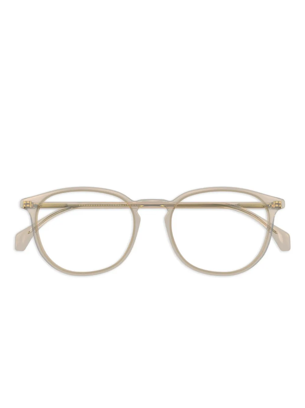 Gucci Eyewear Bril met rond montuur Beige