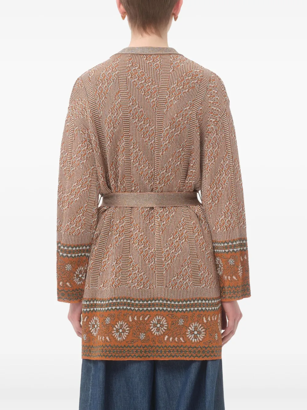 Valentino Garavani Vest met lurex jacquard Beige