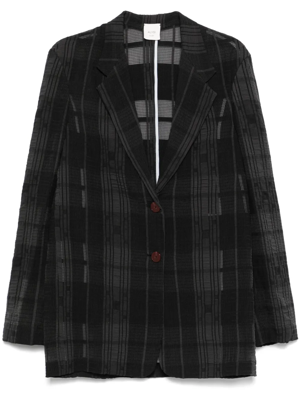 Alysi checked blazer | Black | Image 1
