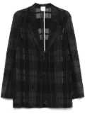 Alysi checked blazer - Black