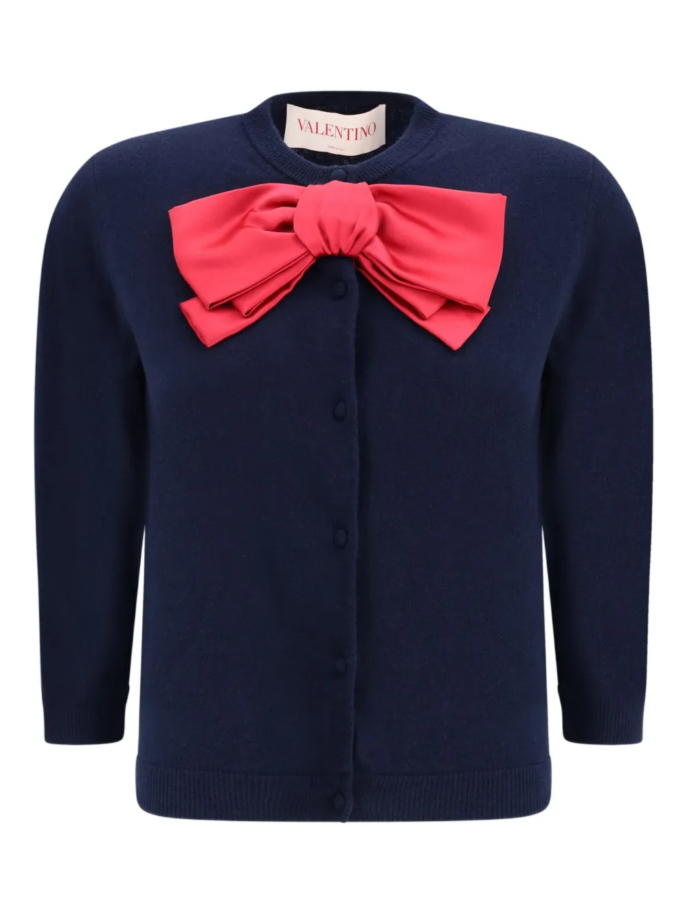 Valentino Garavani Vest met strikdetail Blauw