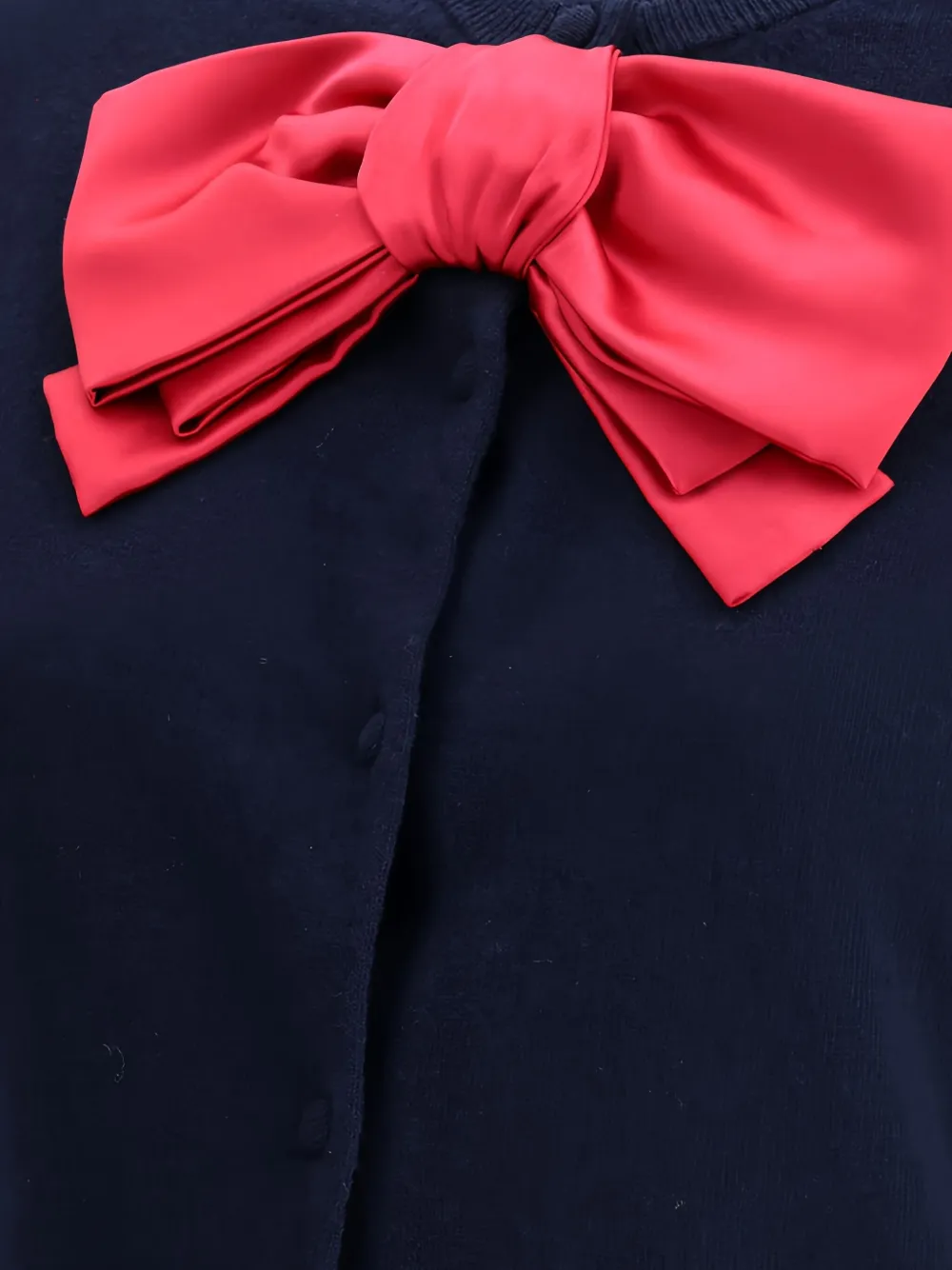 Valentino Garavani Vest met strikdetail Blauw