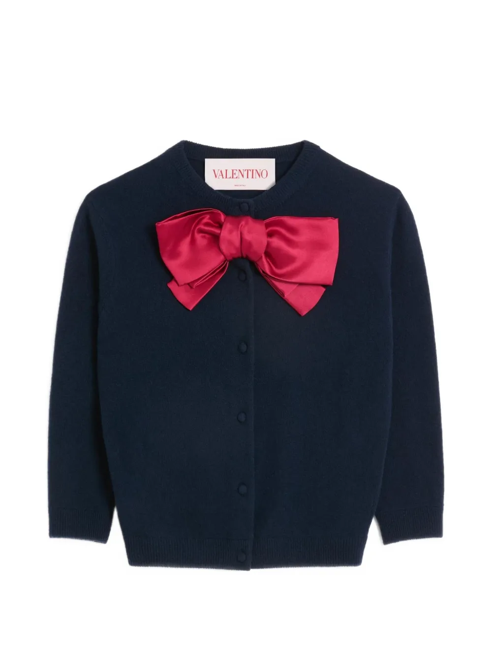 Valentino Garavani Vest met strikdetail Blauw