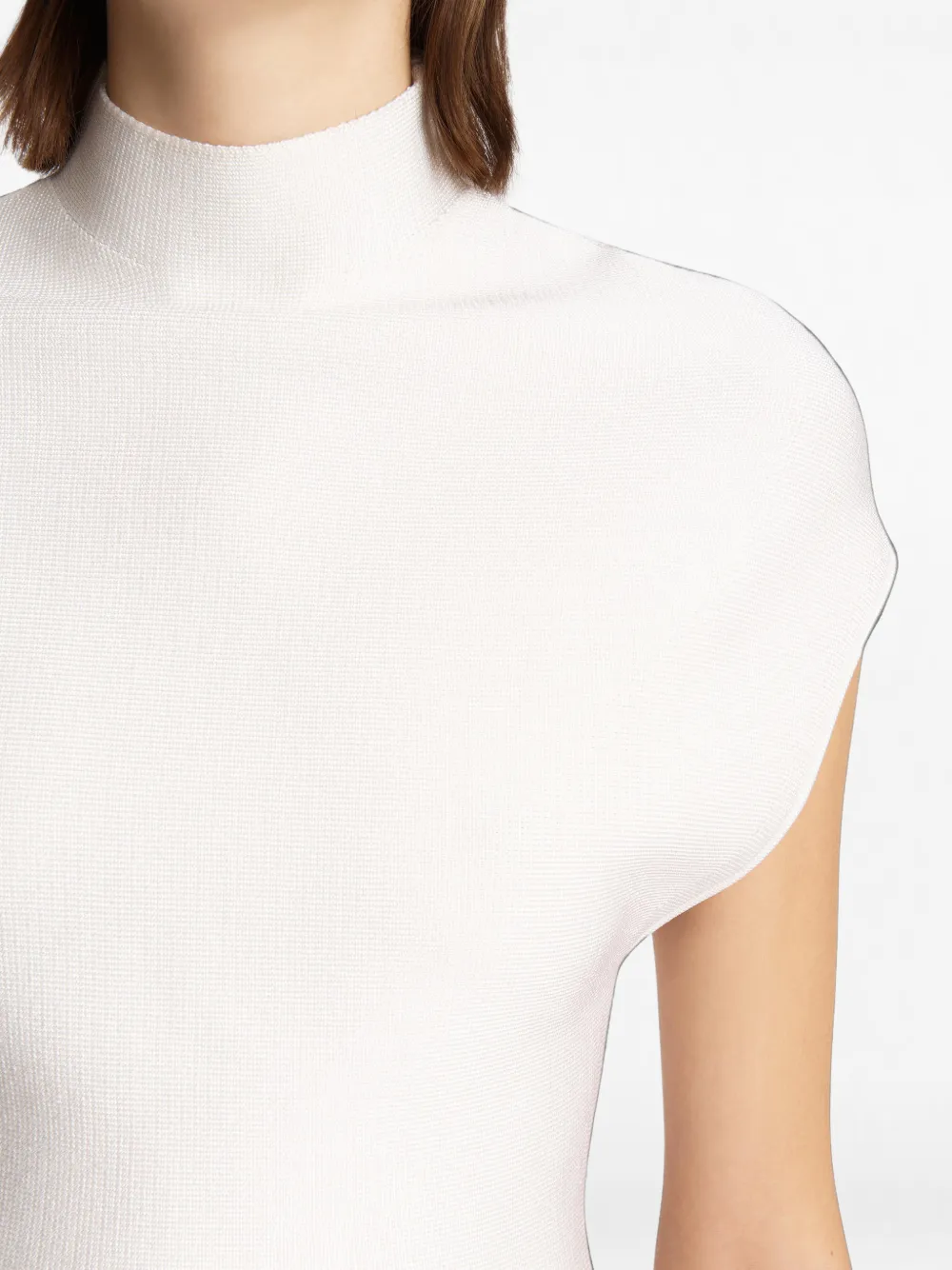 KHAITE Andra top met peplum afwerking Wit