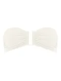 ERES Show ruched bandeau bikini top - White