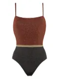 ERES Calanque lurex swimsuit - Brown