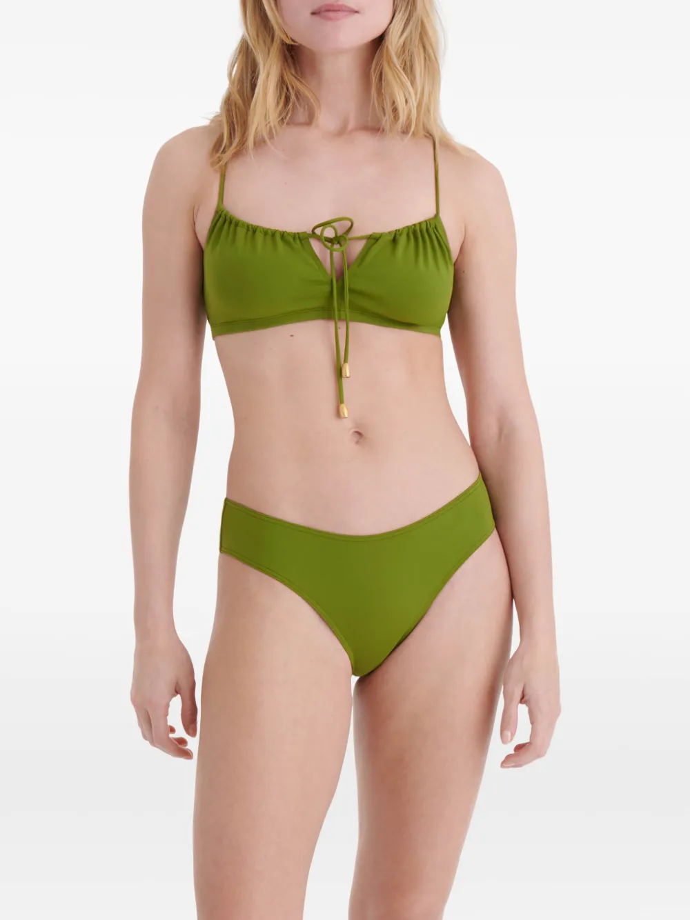 ERES Abysses cropped bikinitop Groen