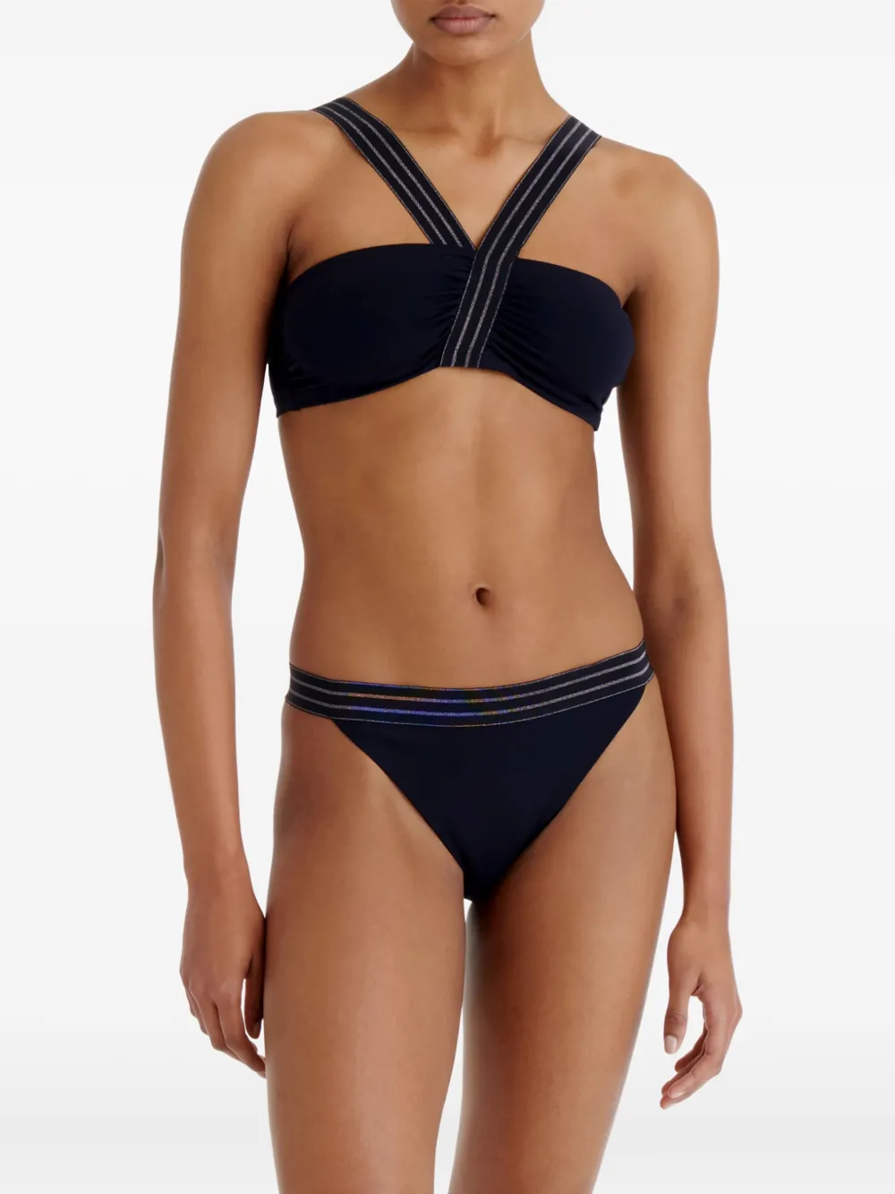 ERES Rendez-Vous bikinitop met gekruiste bandjes Zwart