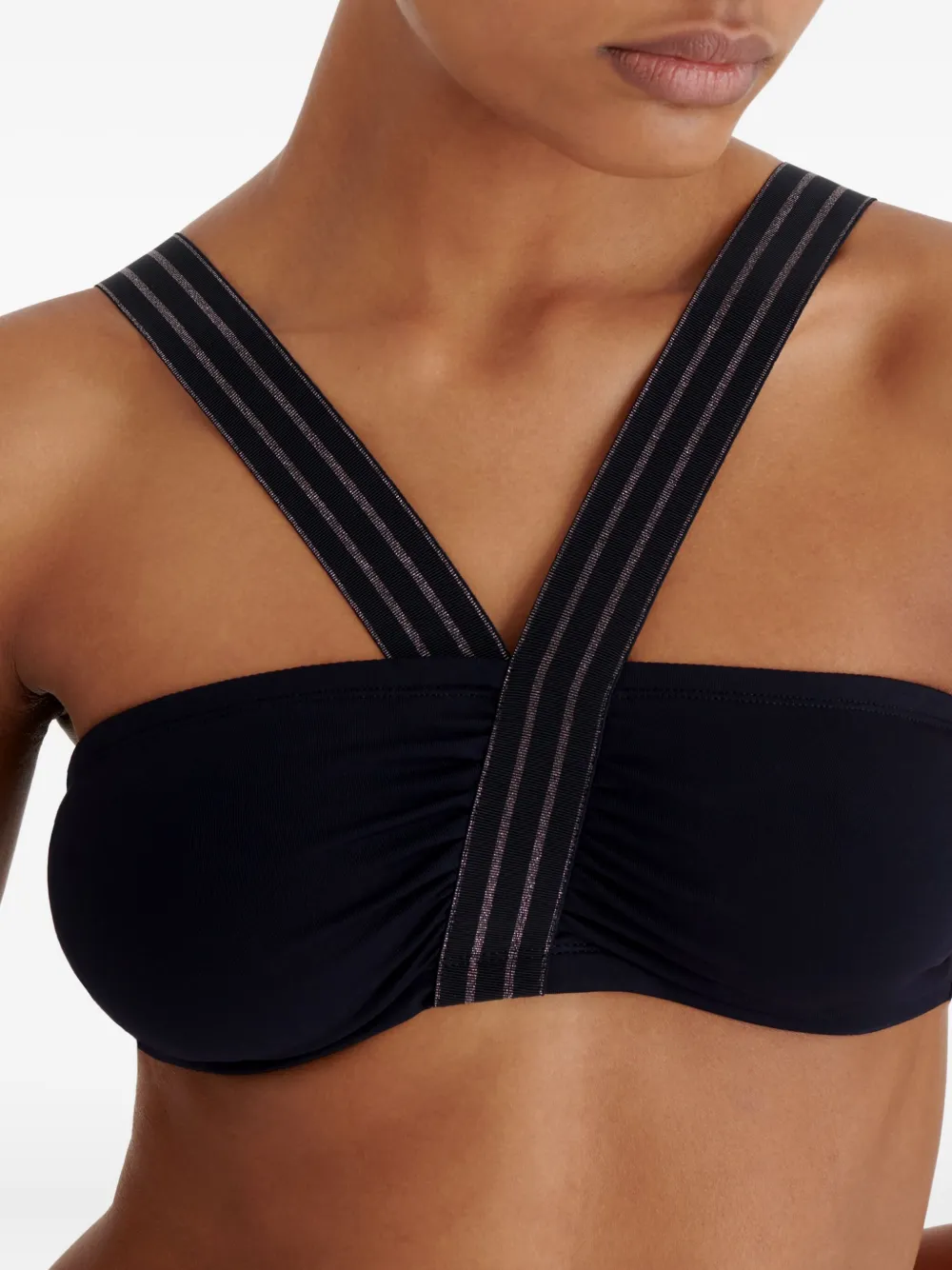 ERES Rendez-Vous bikinitop met gekruiste bandjes Zwart