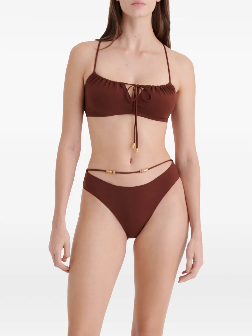 ERES Abysses cropped bikinitop Bruin