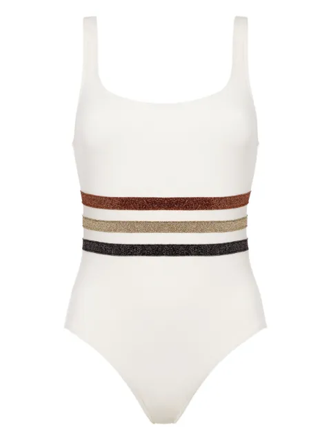 ERES Radieux striped-waistband swimsuit