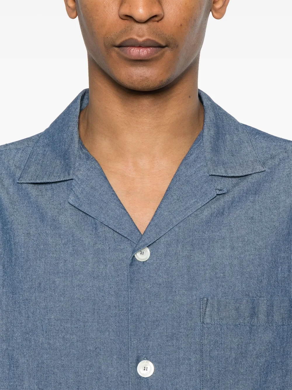 Shop Aspesi Cotton Shirt In Blue