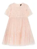 NEEDLE & THREAD KIDS sequinned dress - Pink