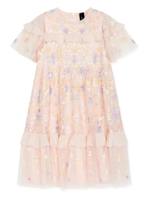 NEEDLE & THREAD KIDS 플로럴 자수 드레스