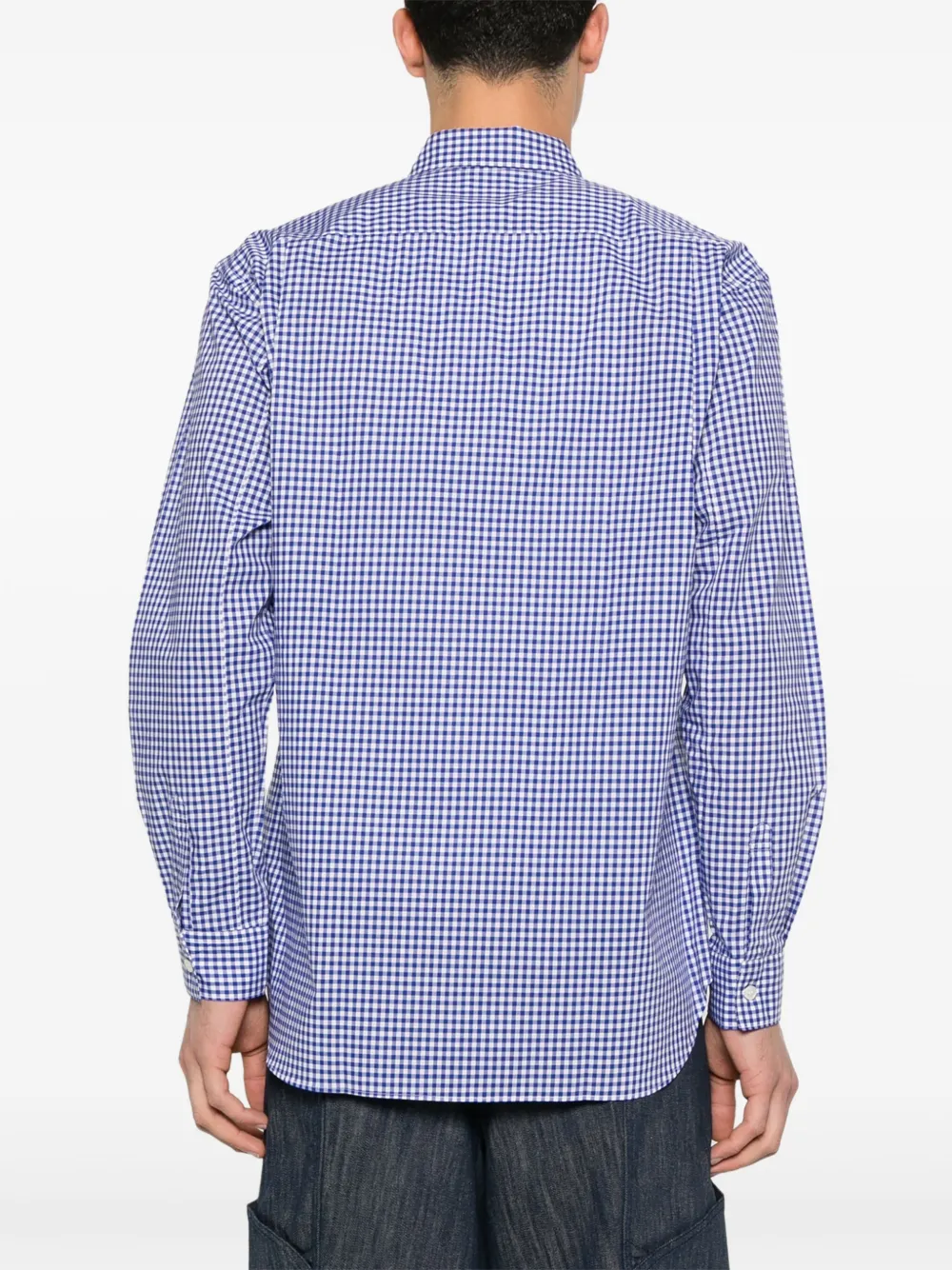 Comme Des Garçons Shirt Geruit overhemd Blauw