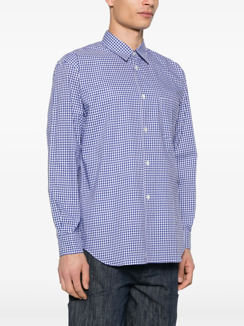 Comme Des Garçons Shirt Geruit overhemd Blauw