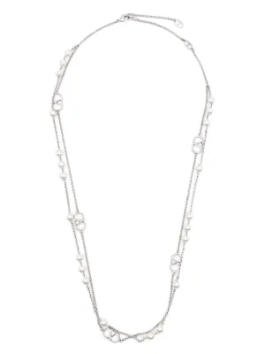 Valentino Garavani Vロゴ シグネチャー ネックレス | シルバートーン