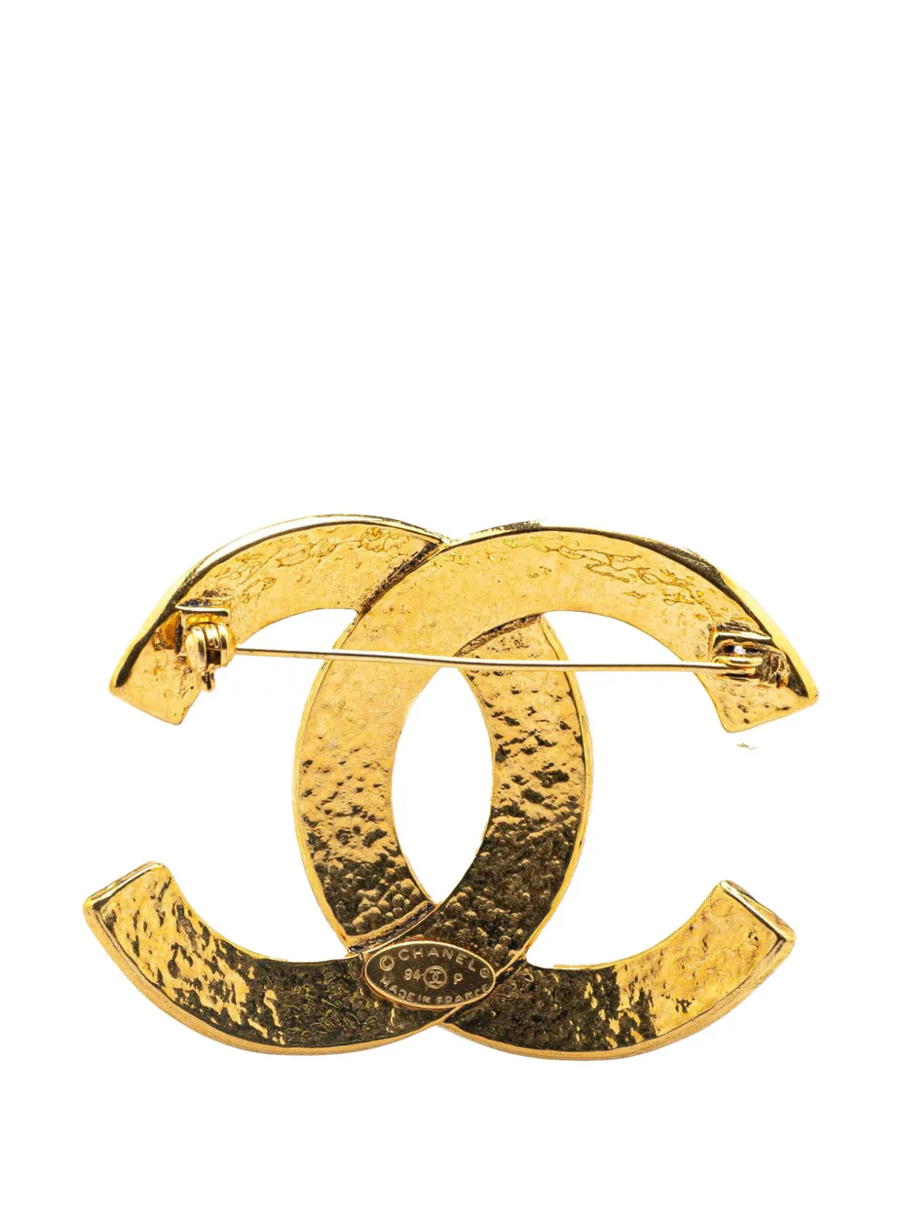 CHANEL Pre-Owned 1994 Gold Plated CC Brooch costume brooch - Goud