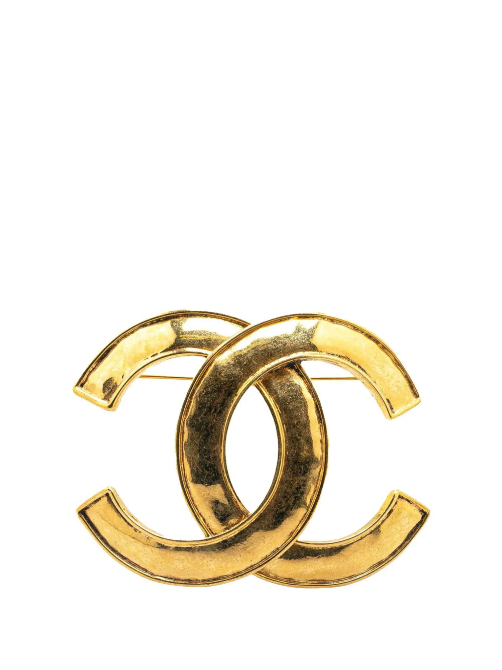 CHANEL Pre-Owned 1994 Gold Plated CC Brooch costume brooch | Gold | Image 1