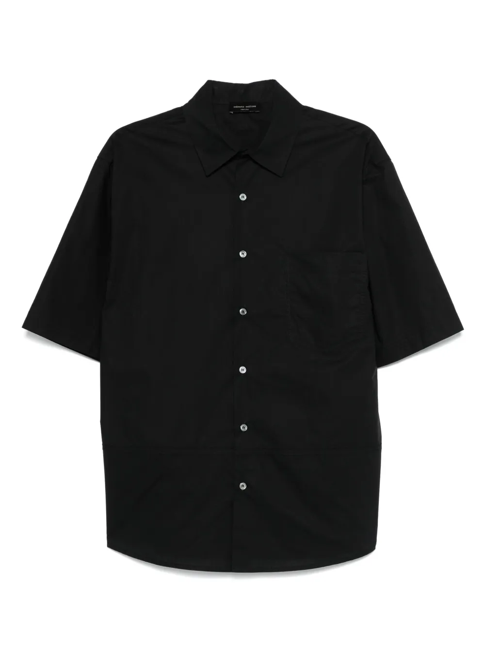 Roberto Collina camisa de algodón | negro | Image 1