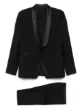 Tagliatore satin-trim suit - Black