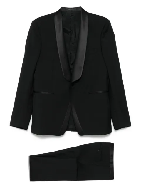 Tagliatore satin-trim suit