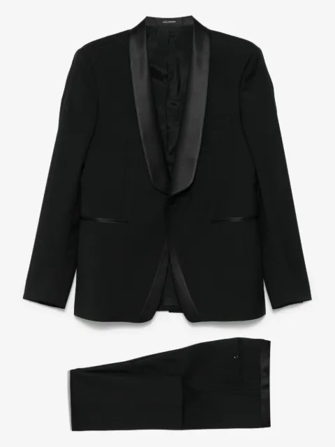 Tagliatore satin-trim suit