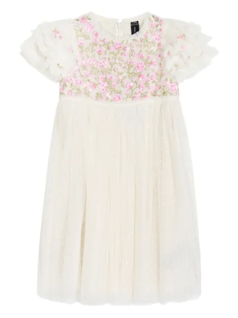 NEEDLE & THREAD KIDS floral-embroidered dress 