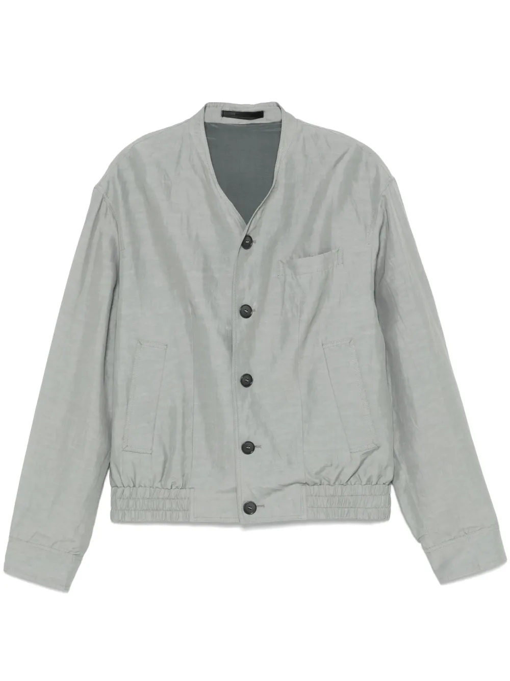 Giorgio Armani chamarra bomber texturizada | gris | Image 1