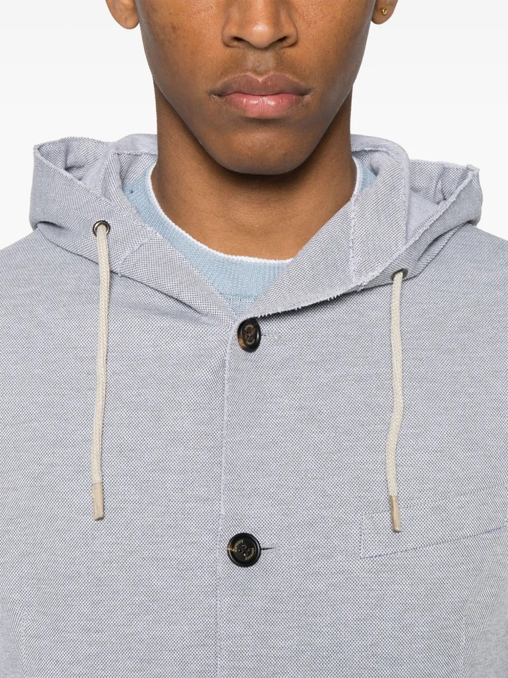 Eleventy Blazer met capuchon Grijs