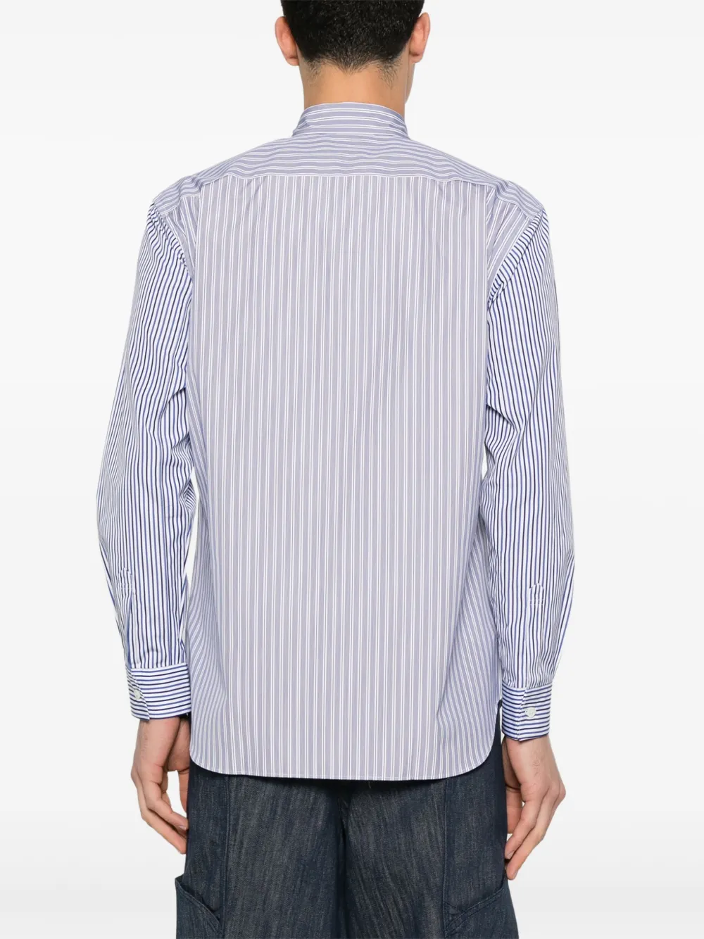 Comme Des Garçons Shirt Gestreept overhemd Blauw