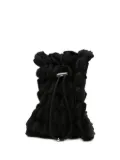 _J.L-A.L_ ruffled drawstring bag - Black