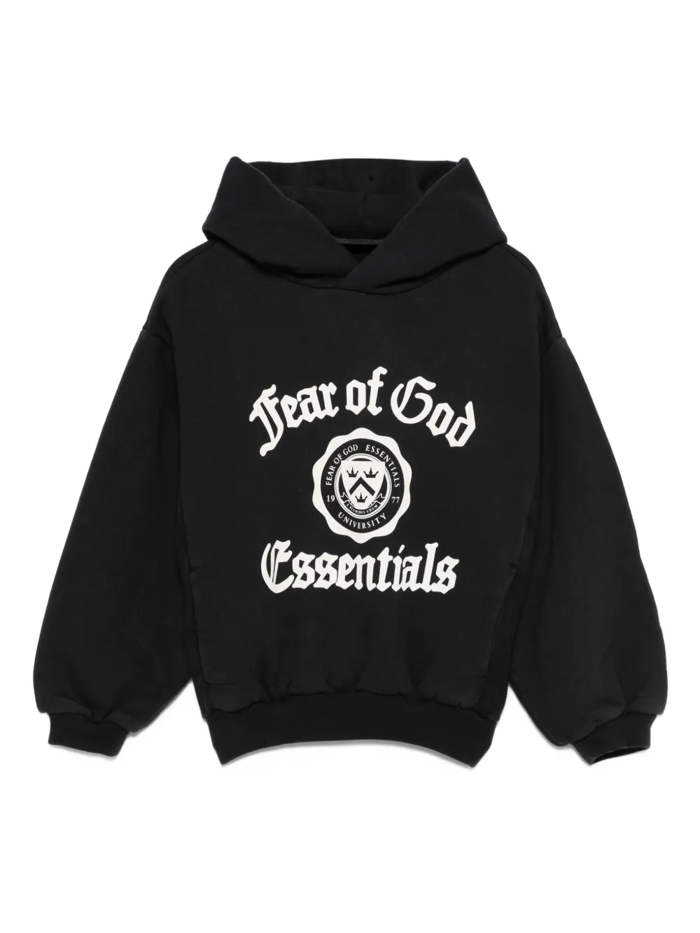 FEAR OF GOD ESSENTIALS KIDS Hoodie met logoprint Zwart