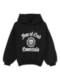 FEAR OF GOD ESSENTIALS KIDS logo-print hoodie - Black