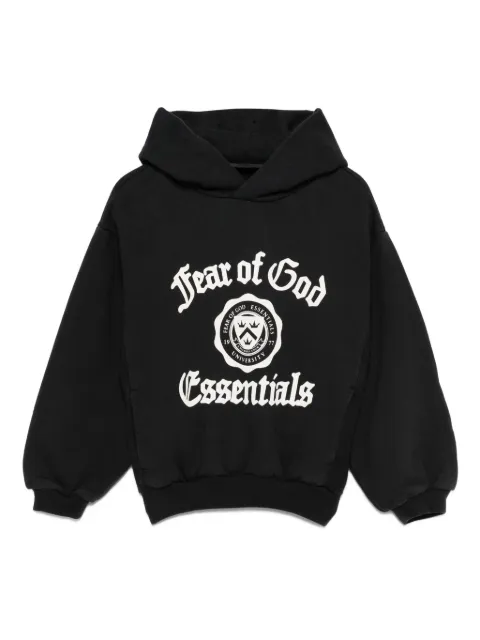 FEAR OF GOD ESSENTIALS KIDS logo-print hoodie