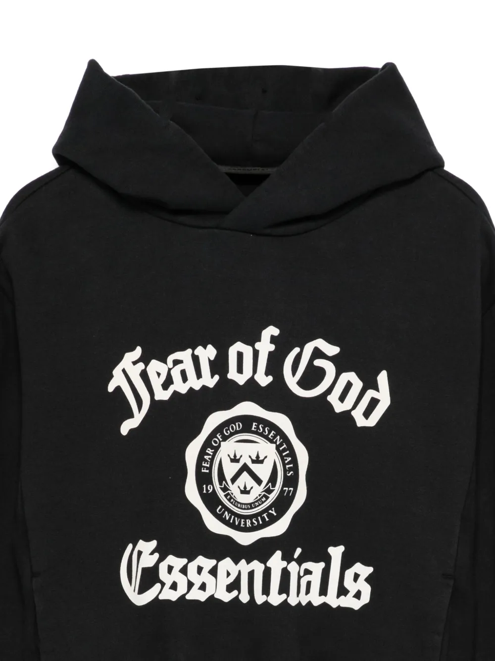 FEAR OF GOD ESSENTIALS KIDS Hoodie met logoprint Zwart