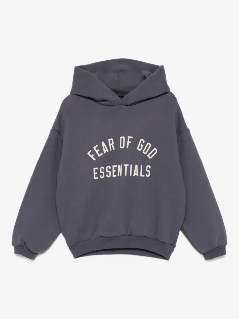 FEAR OF GOD ESSENTIALS KIDS logo-print hoodie