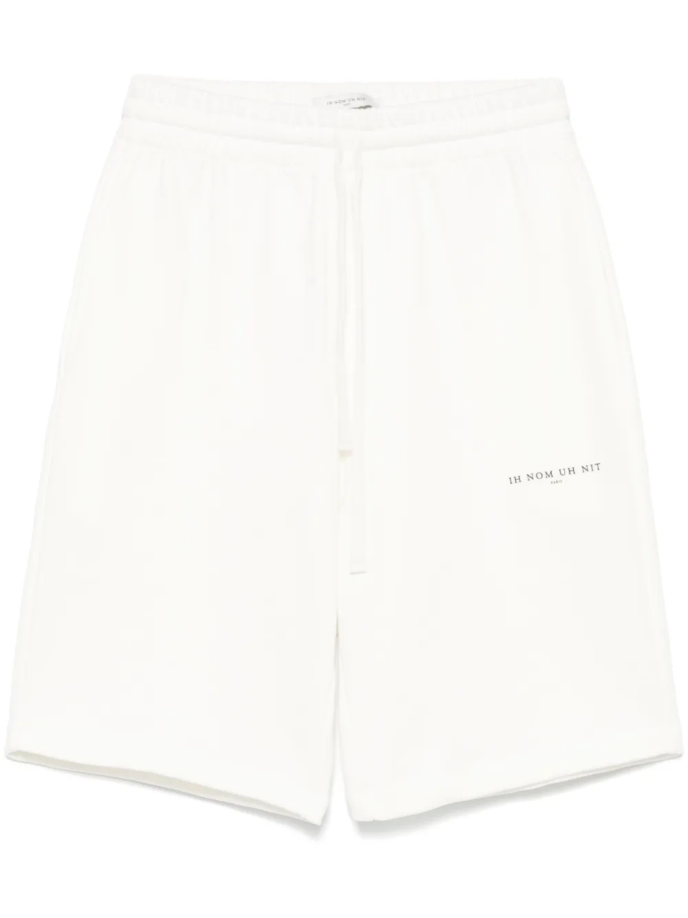 logo-print track shorts