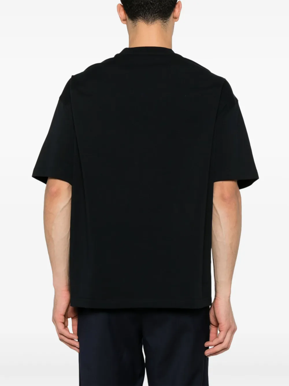 Emporio Armani T-shirt met geborduurd logo Blauw