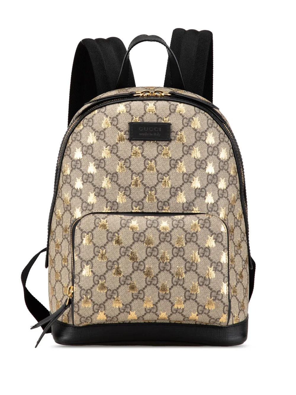Gucci Pre-Owned 2000-2015 スモール GGスプリーム ビー バックパック - ブラウン Gucci Pre-Owned 2000-2015 スモール GGスプリーム ビー バックパック - ブラウン