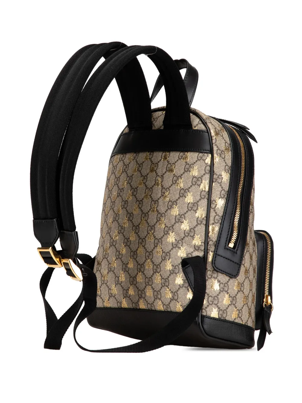 Gucci Pre-Owned 2000-2015 Small GG Supreme Bee backpack - Bruin