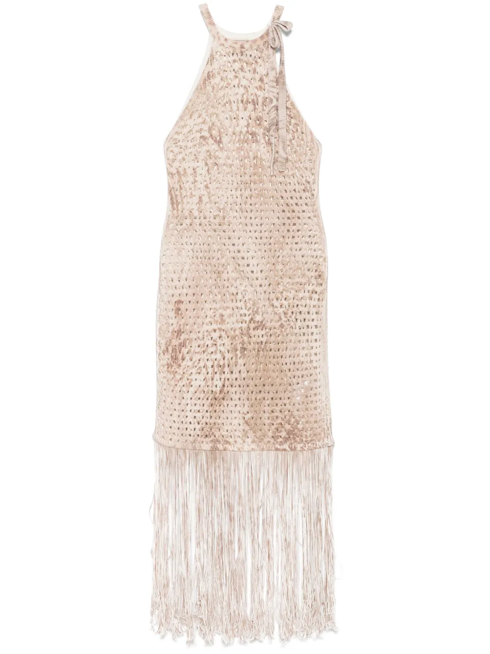 Blumarine robe en maille à coupe mi-longue | tons neutres | Image 1