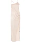 Blumarine crepe maxi dress - Neutrals