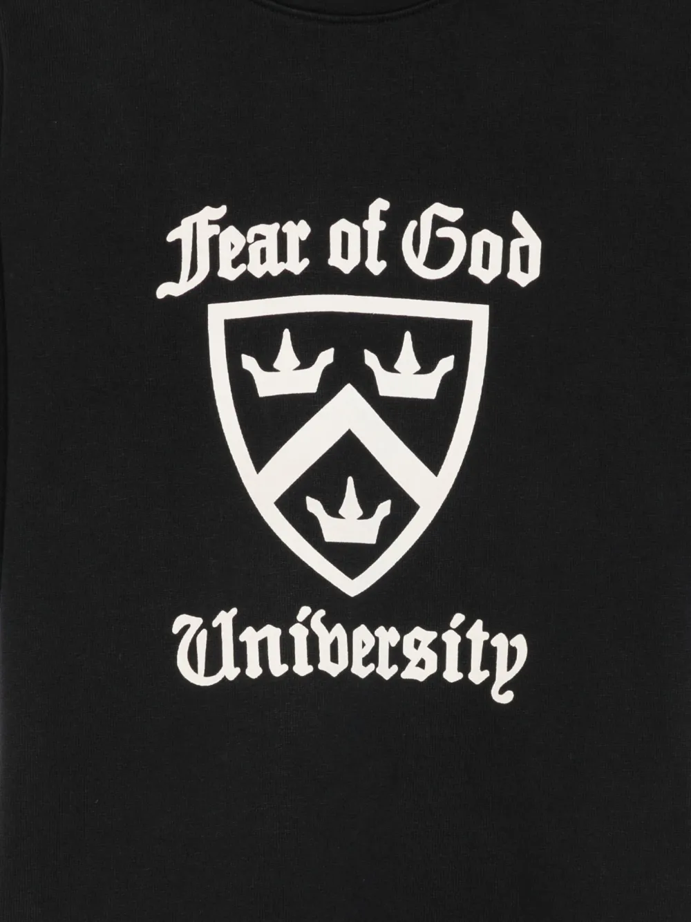 FEAR OF GOD ESSENTIALS KIDS Katoenen T-shirt met logoprint Zwart