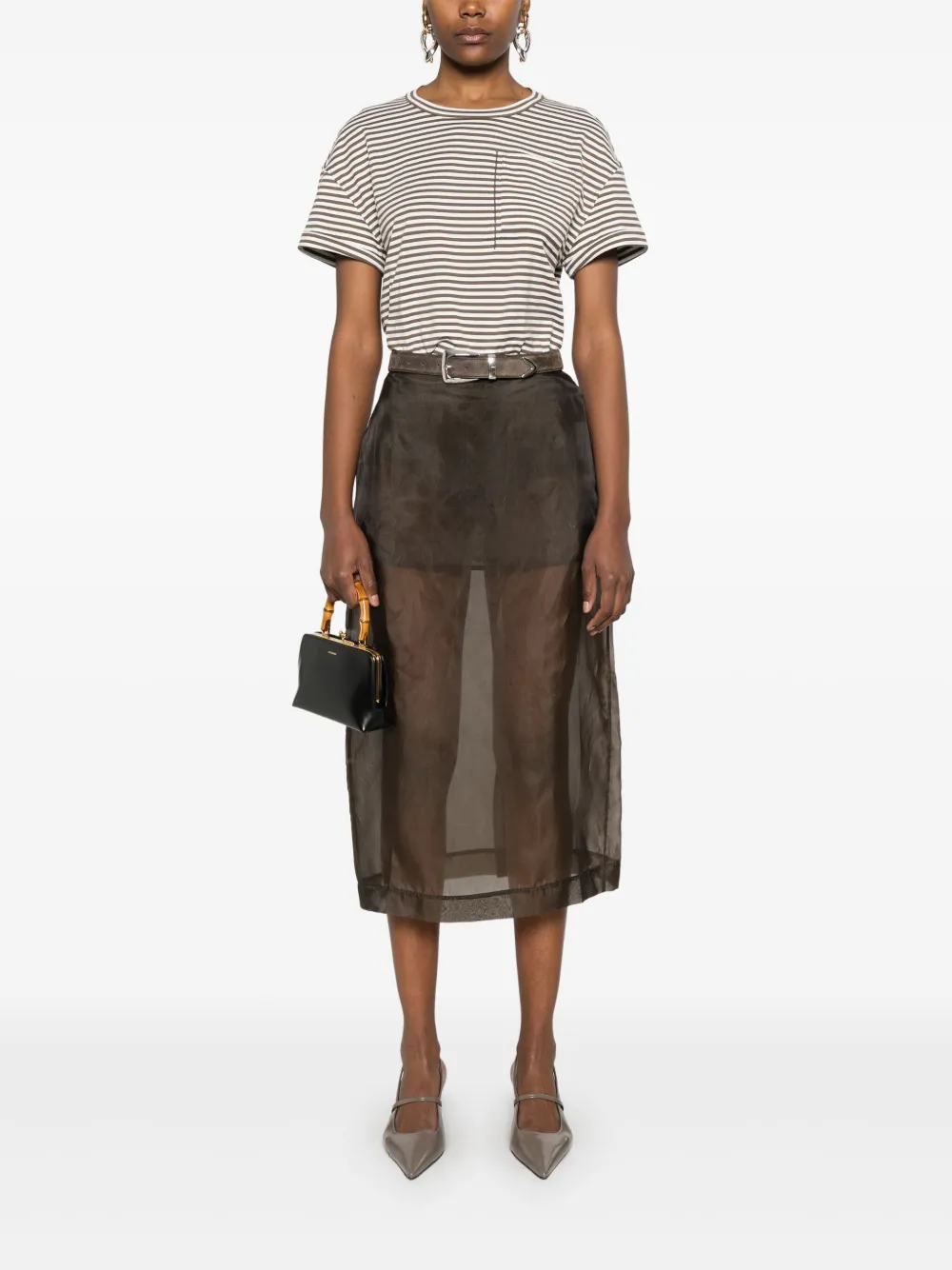 Brunello Cucinelli playera con motivo de rayas | Playeras y jerséis | Image 2