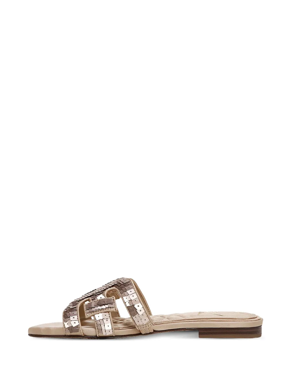 Sam Edelman Platte sandalen verfraaid met pailletten Beige