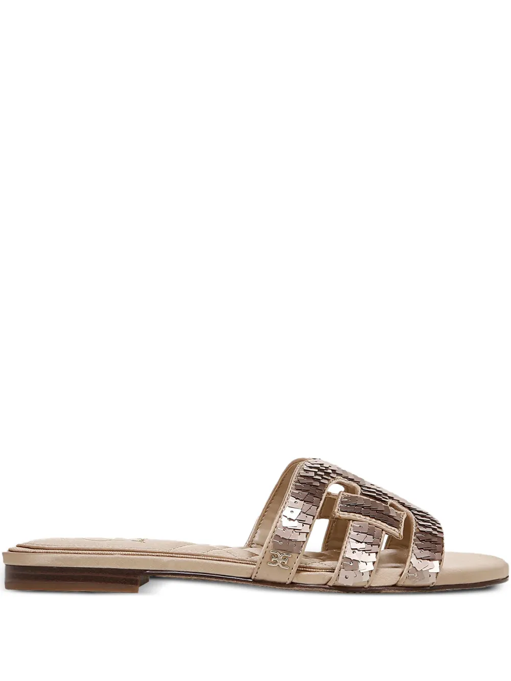 Sam Edelman Platte sandalen verfraaid met pailletten Beige