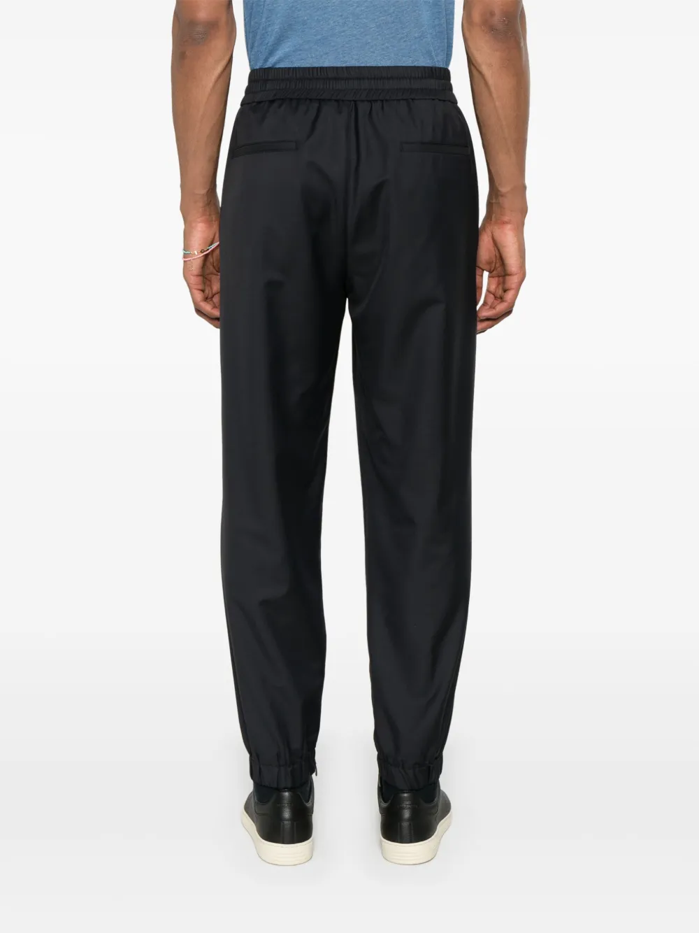 Peserico Broek met toelopende pijpen Blauw