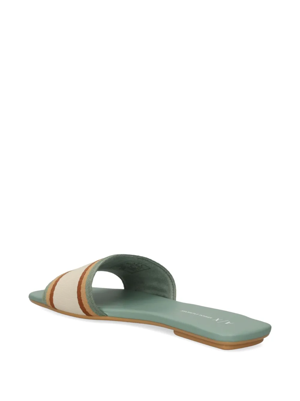 ARMANI EXCHANGE STRIPED SLIDES