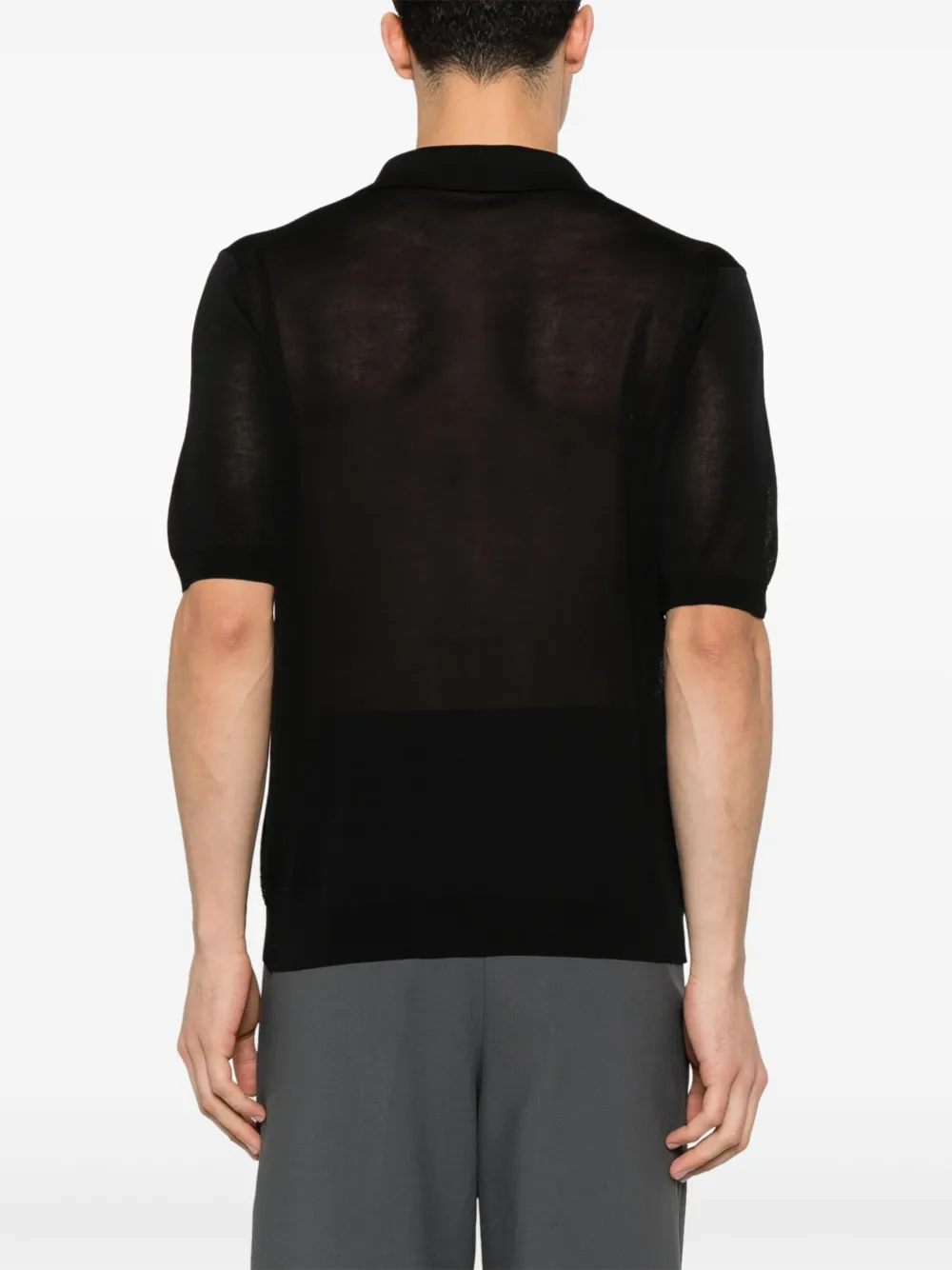 Shop Tagliatore Zayd Polo Shirt In Black